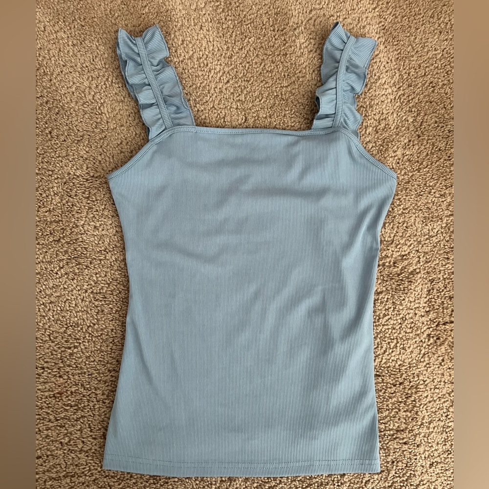 Baby blue Large fitted tank top